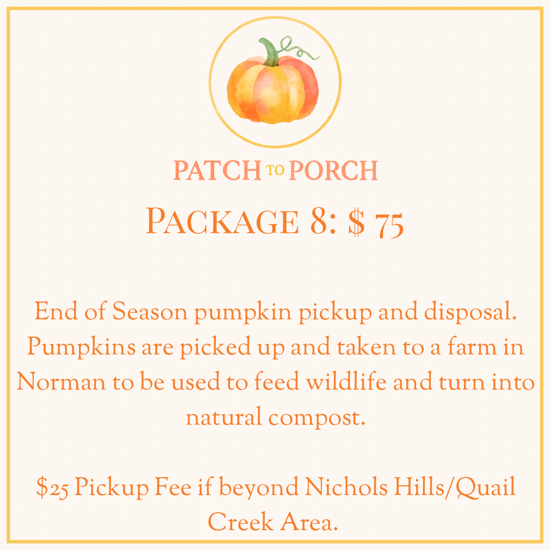 END OF SEASON PUMPKIN DISPOSAL