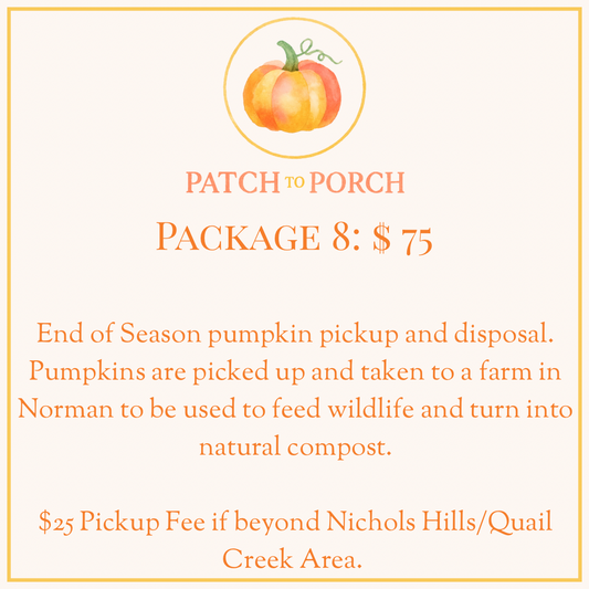 END OF SEASON PUMPKIN DISPOSAL